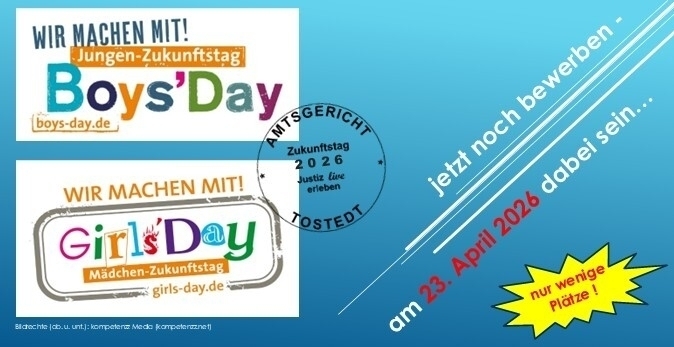 Schmuckgrafik Zukunftstag 2026, bitte klicken, um zur Anmeldung zu gelangen