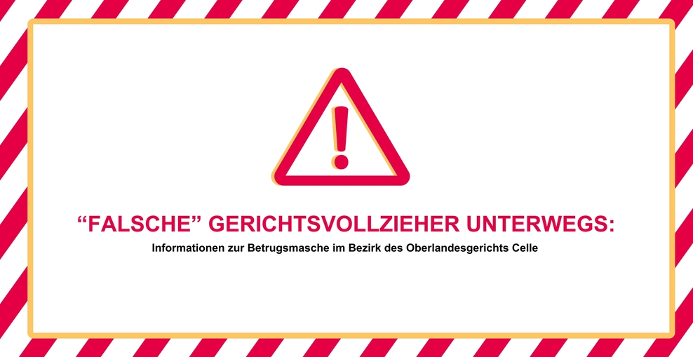 Grafik: Falsche Gerichtsvollzieher unterwegs. So bemerken Sie die Betrugsmasche und können sich davor schützen.